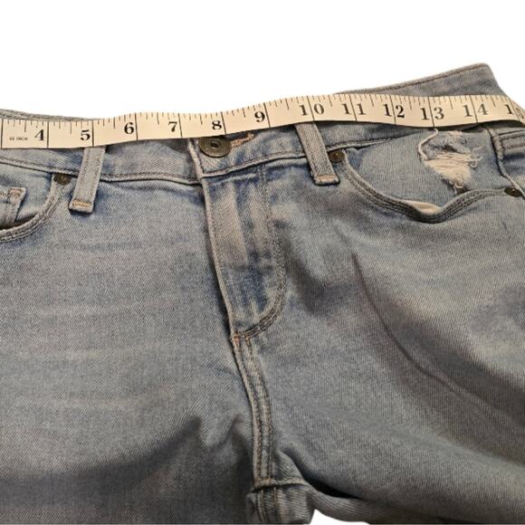 Paige Verdugo Crop Light Wash Distressed Jeans Size 29‎ - Picture 3 of 10